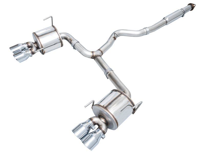 Subaru WRX Performance Exhaust - AWE Tuning - Cat-Back Touring - Chrome Silver - `22-`27